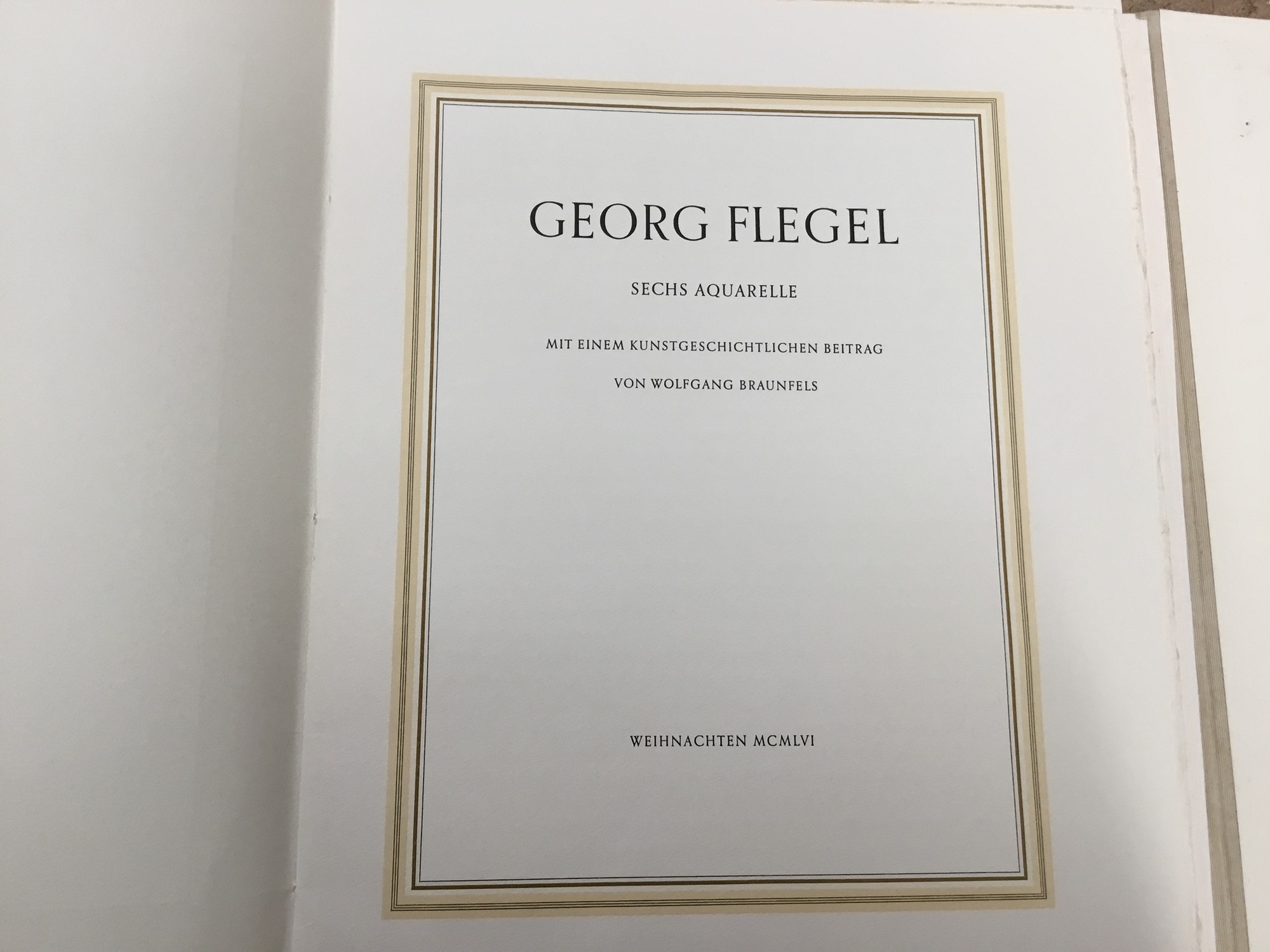 Artwork by Georg Flegel, After Georg Flegel, a presentation folio containing six mounted prints, probably 1950s