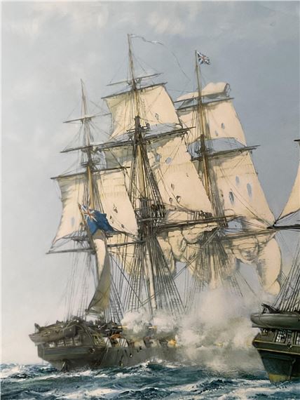 Montague Dawson | Java and Constitution 1812 (1812) | MutualArt