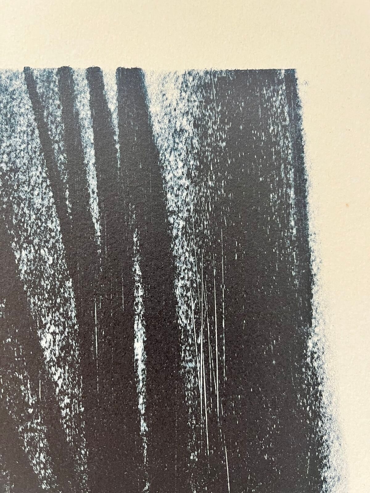 Artwork by Hans Hartung, Composition for "Poetry is contagious, Made of Photo-Autograph On Zinc
