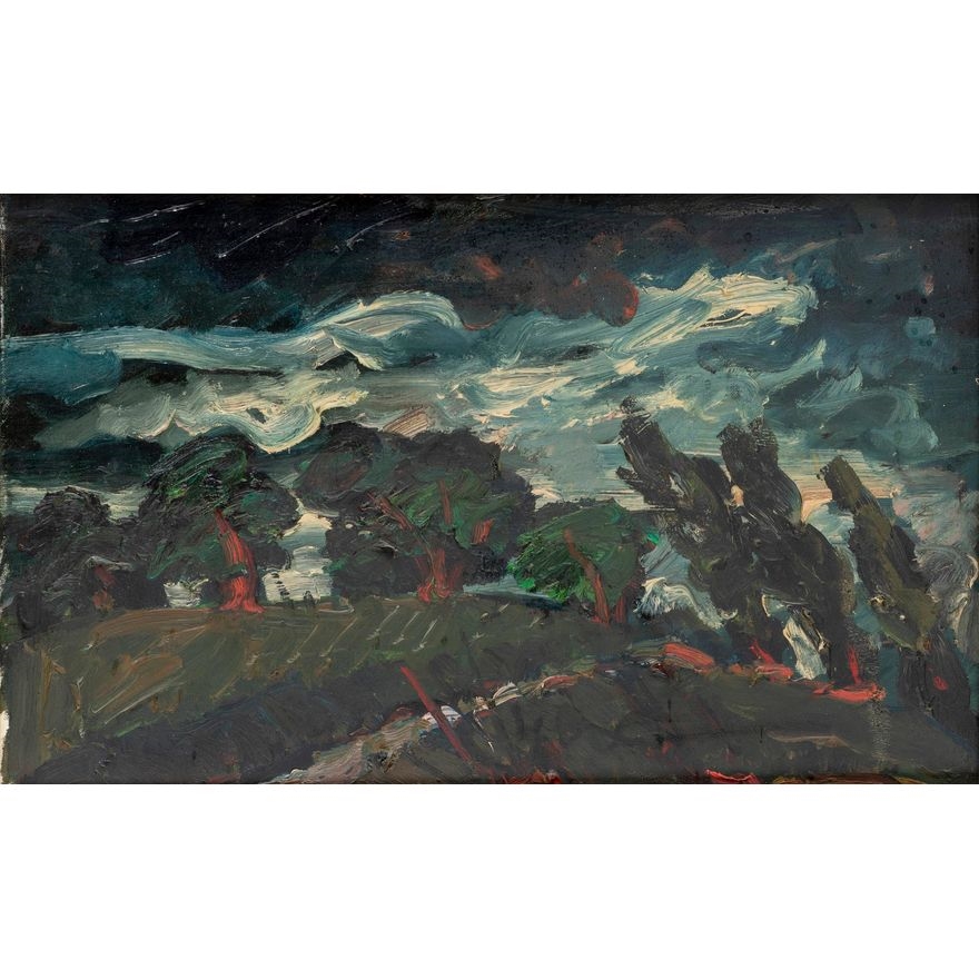 Artwork by Leopold Häfliger, L'ORAGE, Made of oil on canvas