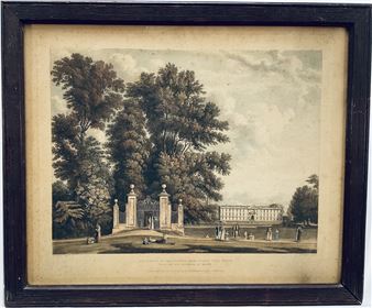 Entrance to the Avenue from Clare Hall Piece, with the new buildings of King's - Joseph Constantine Stadler