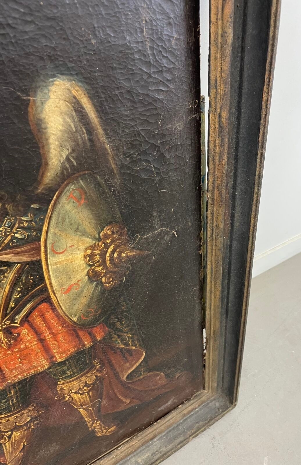 Artwork by South American School, 18th Century, The Archangel Saint Michael, Made of Original Canvas