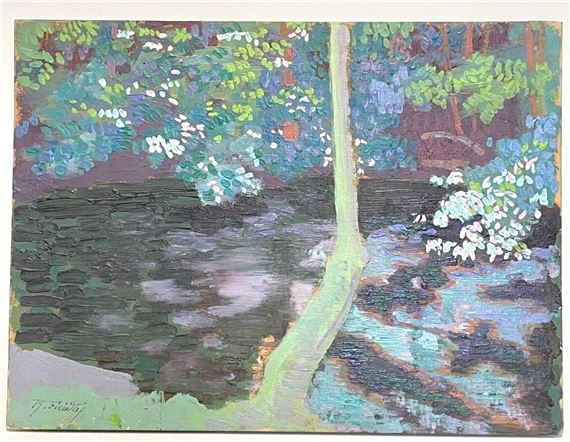 Pond in an undergrowth - Raphael Freida