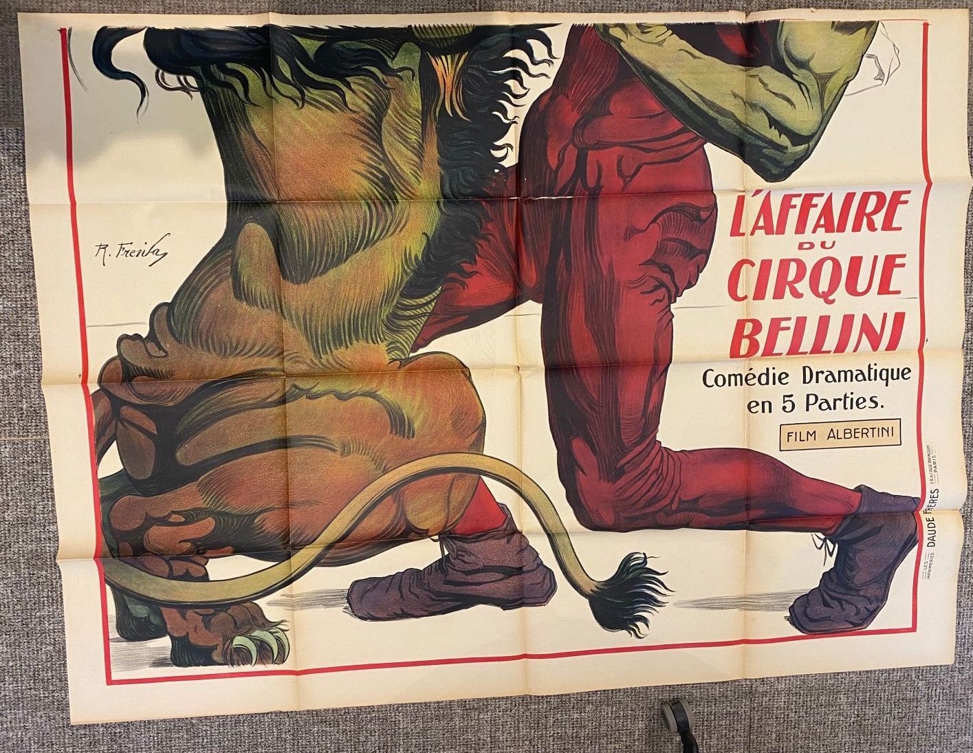 Artwork by Raphael Freida, Reunion of two posters for Pathé consortium, Made of Poster