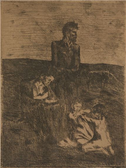 Les pauvres, from La suite des Saltimbanques - Pablo Picasso