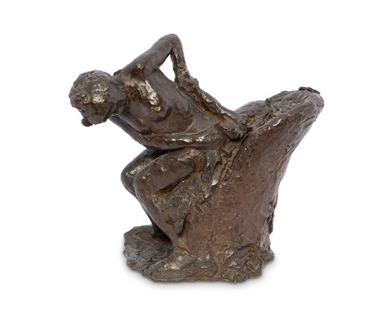 Femme assise dans un fauteuil, s'essuyant la hanche gauche - Edgar Degas