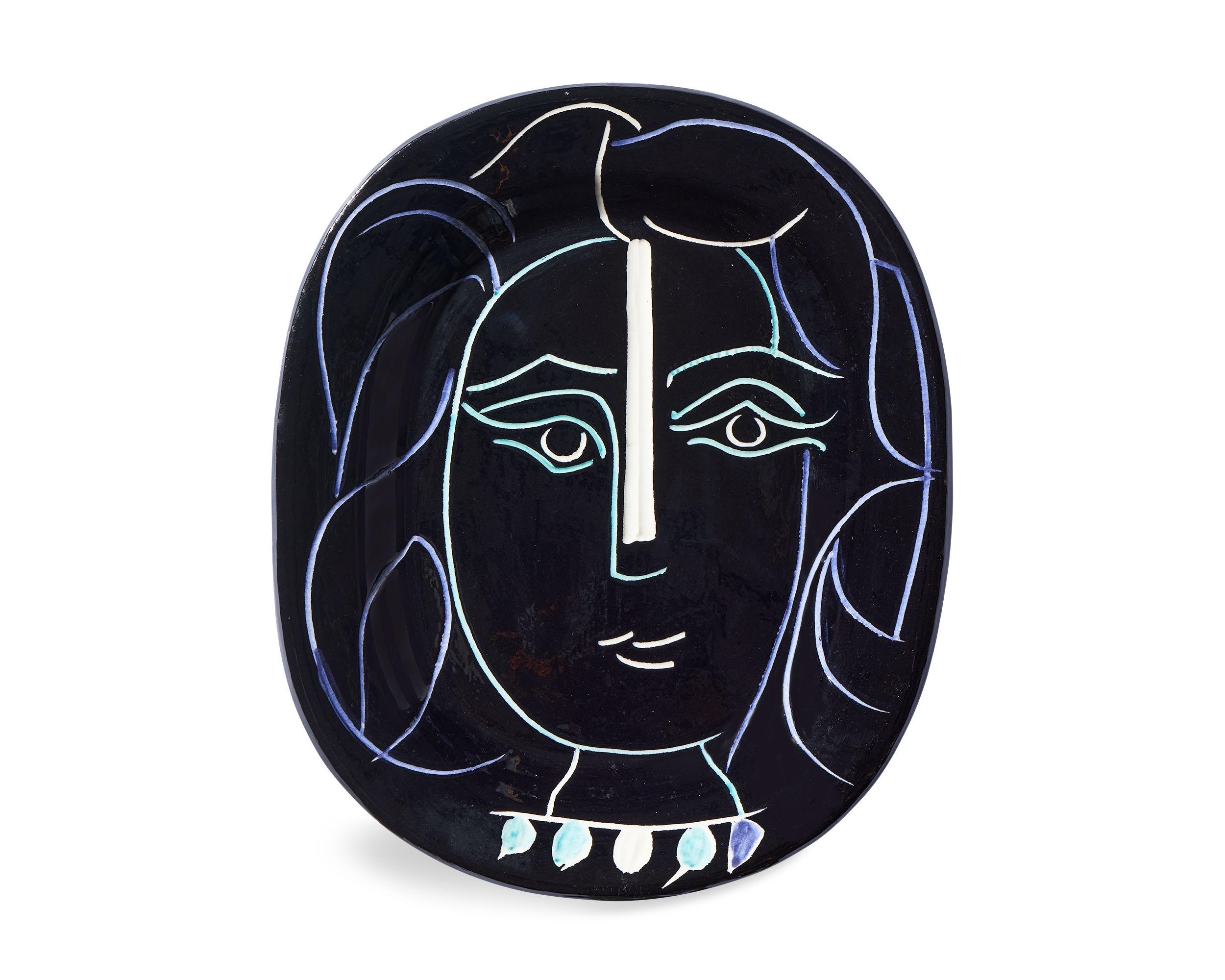 Artwork by Pablo Picasso, Visage de femme, Made of Glazed Earthenware