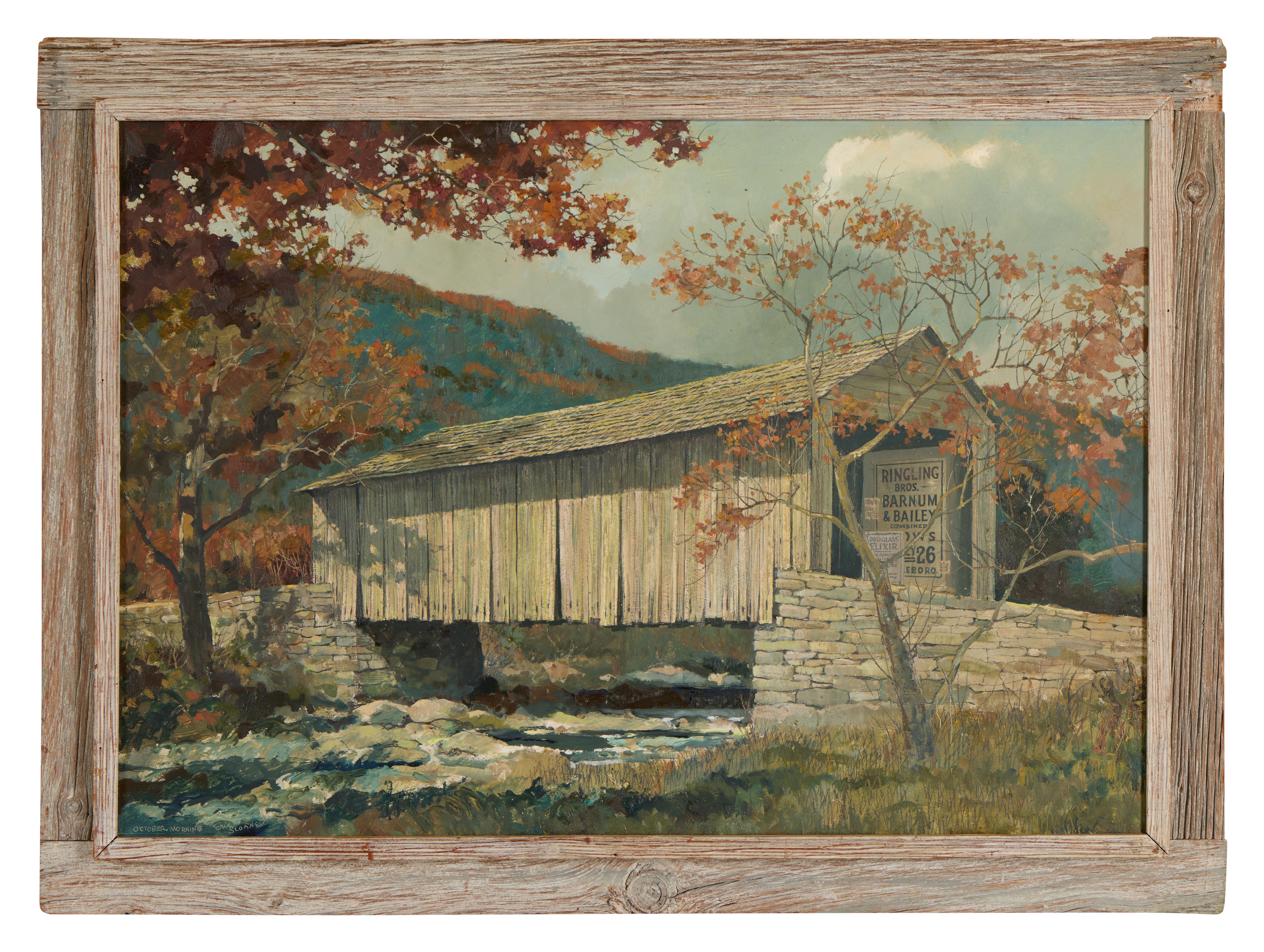 Artwork by Eric Sloane, October Morning, Made of Oil On Board
