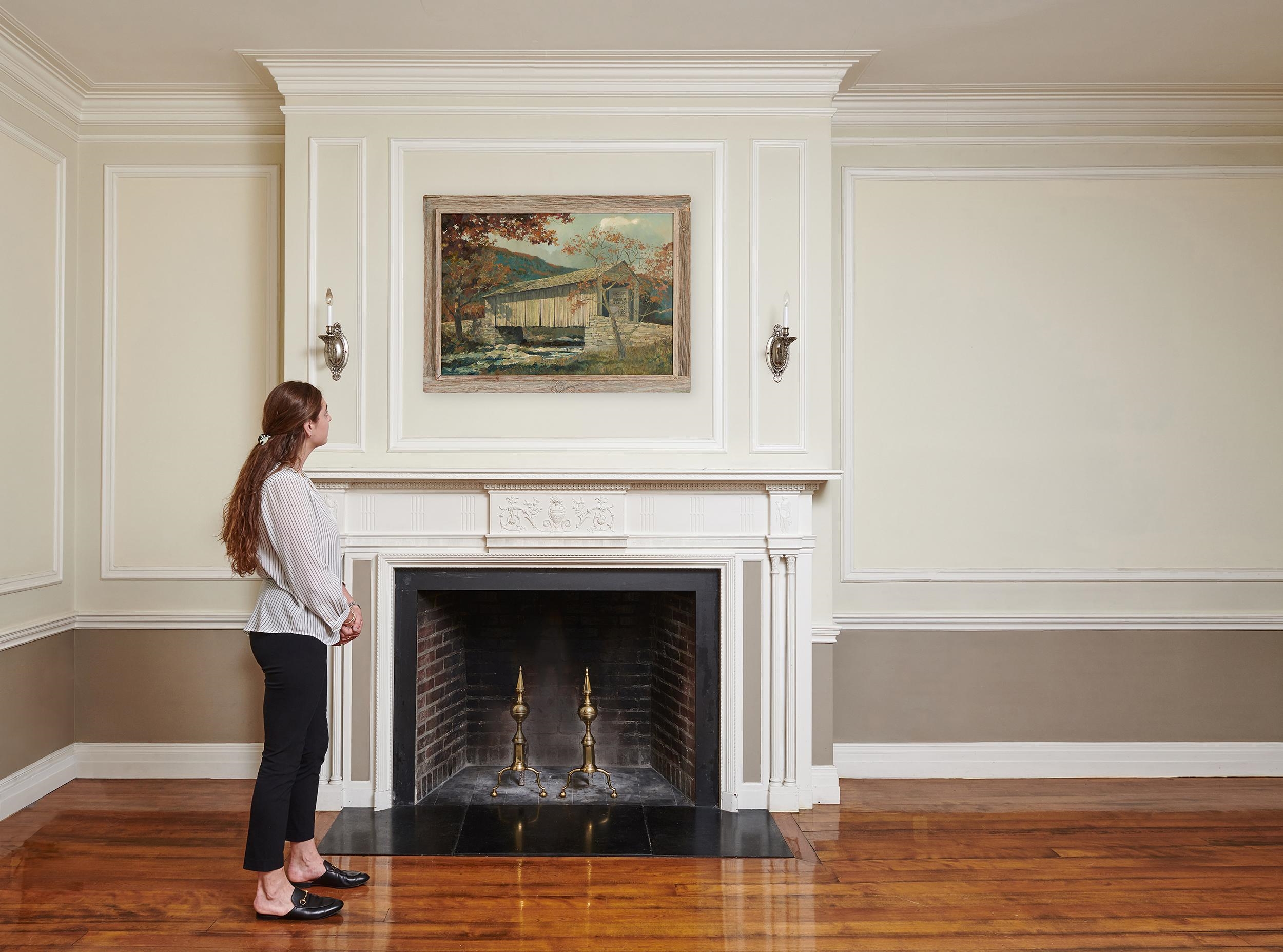 Artwork by Eric Sloane, October Morning, Made of Oil On Board