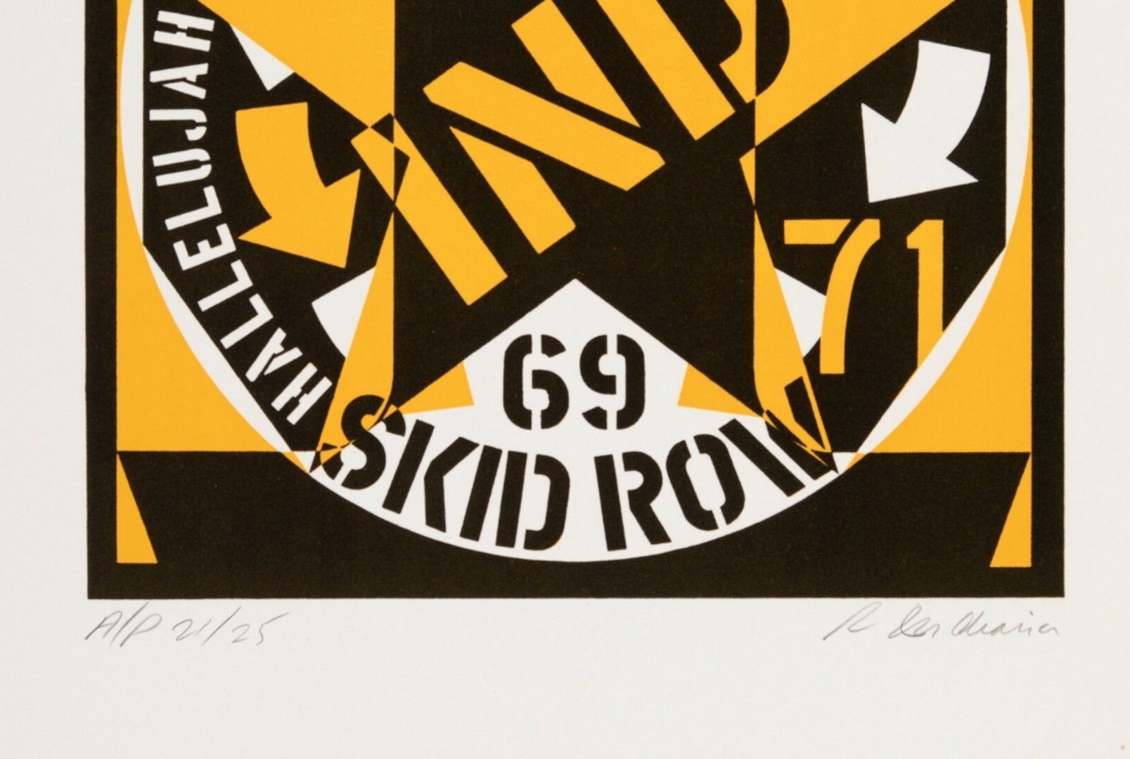 Artwork by Robert Indiana, Self-portrait, Made of Color Lithograph On Wove Paper