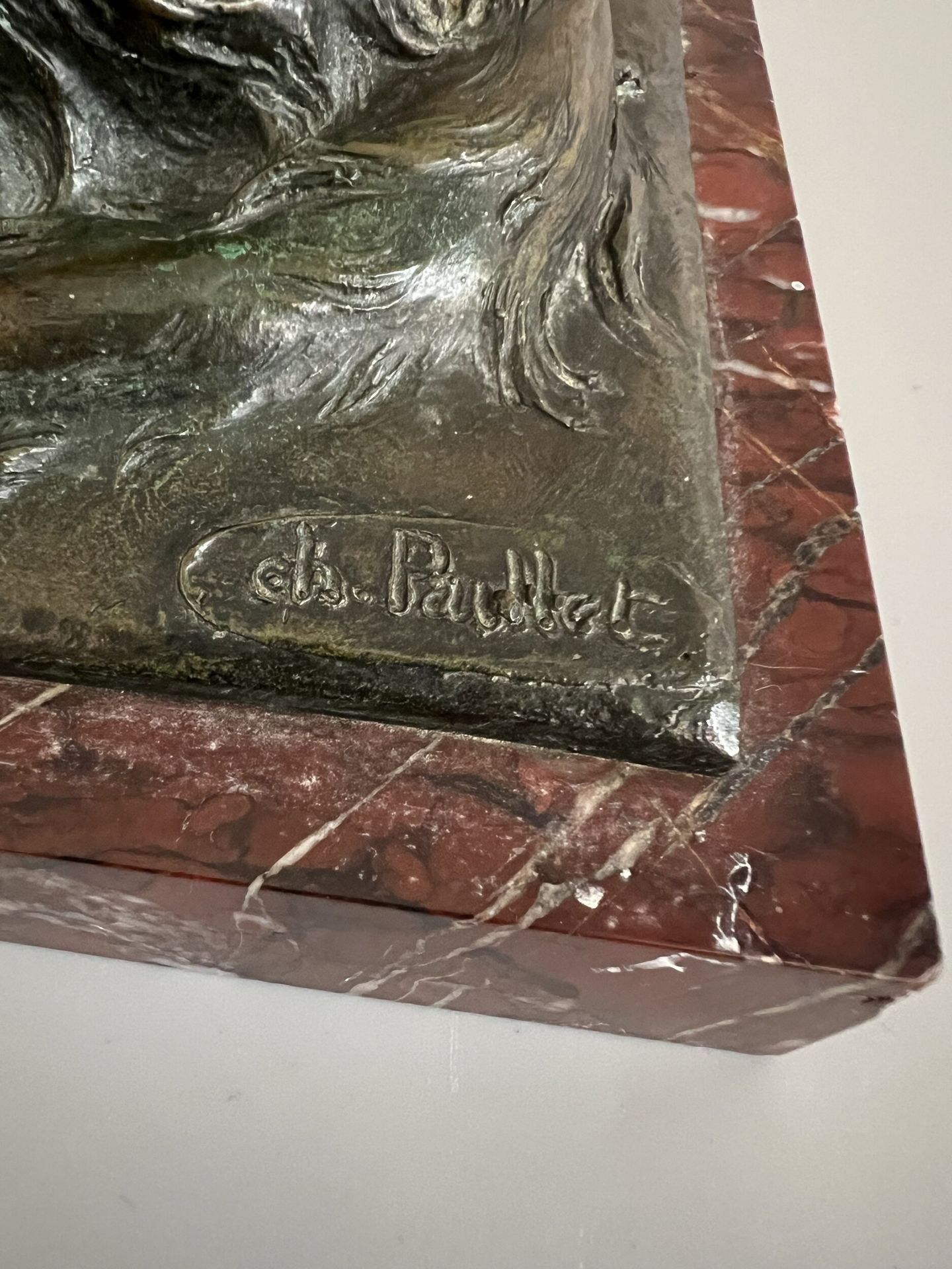 Artwork by Charles Paillet, The two friends, Made of Bronze