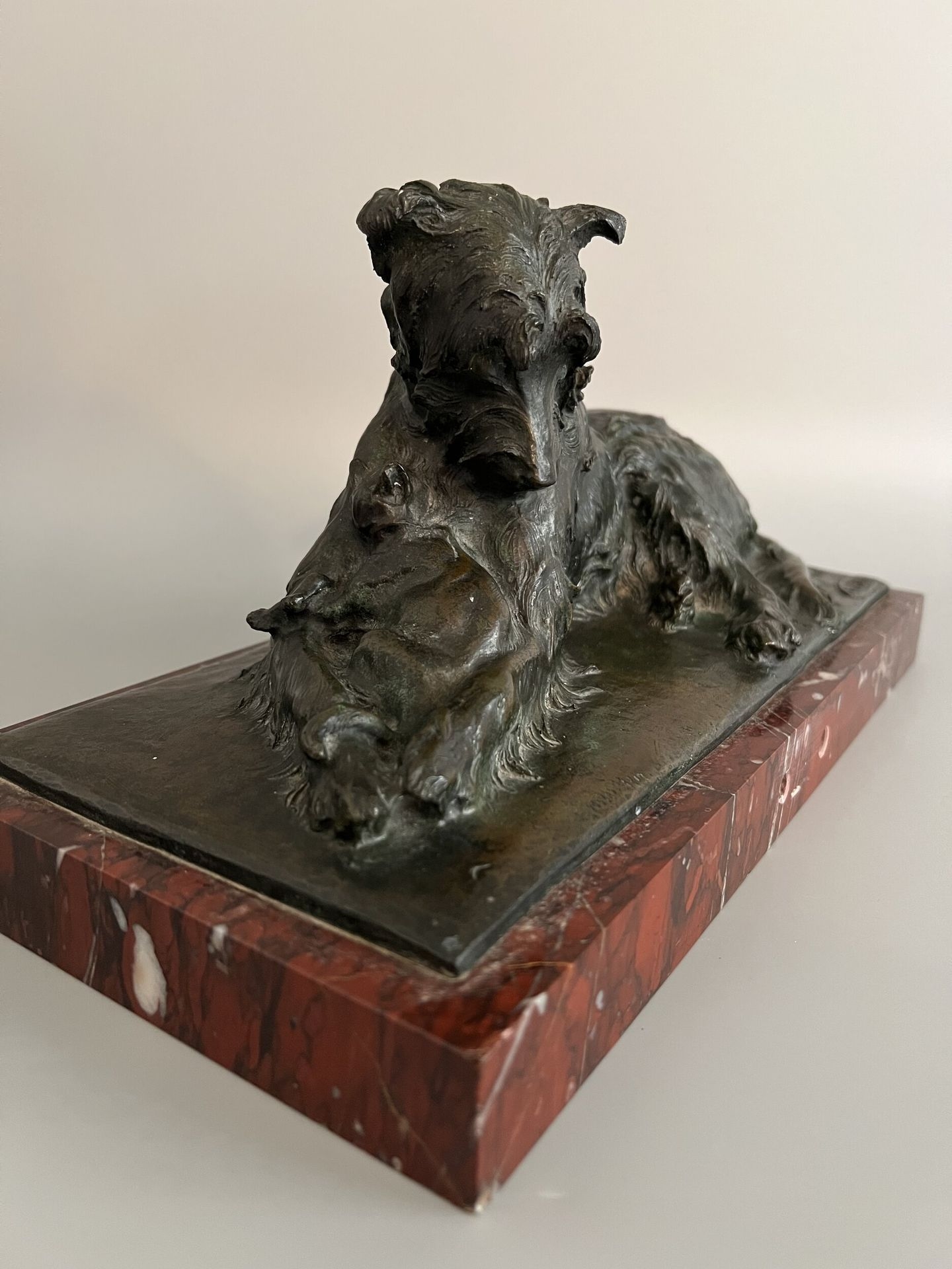Artwork by Charles Paillet, The two friends, Made of Bronze
