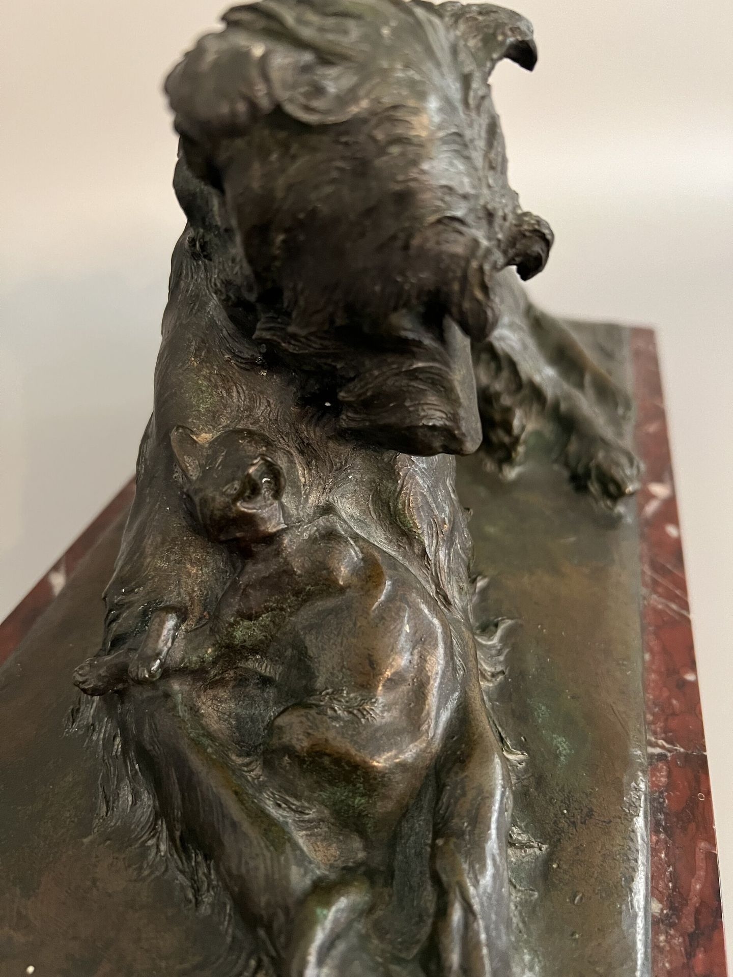 Artwork by Charles Paillet, The two friends, Made of Bronze