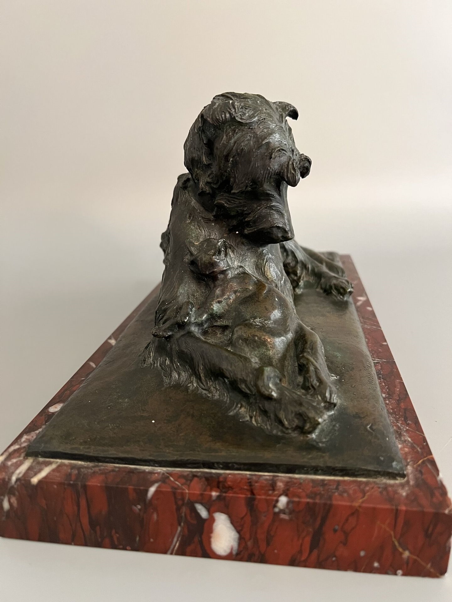 Artwork by Charles Paillet, The two friends, Made of Bronze