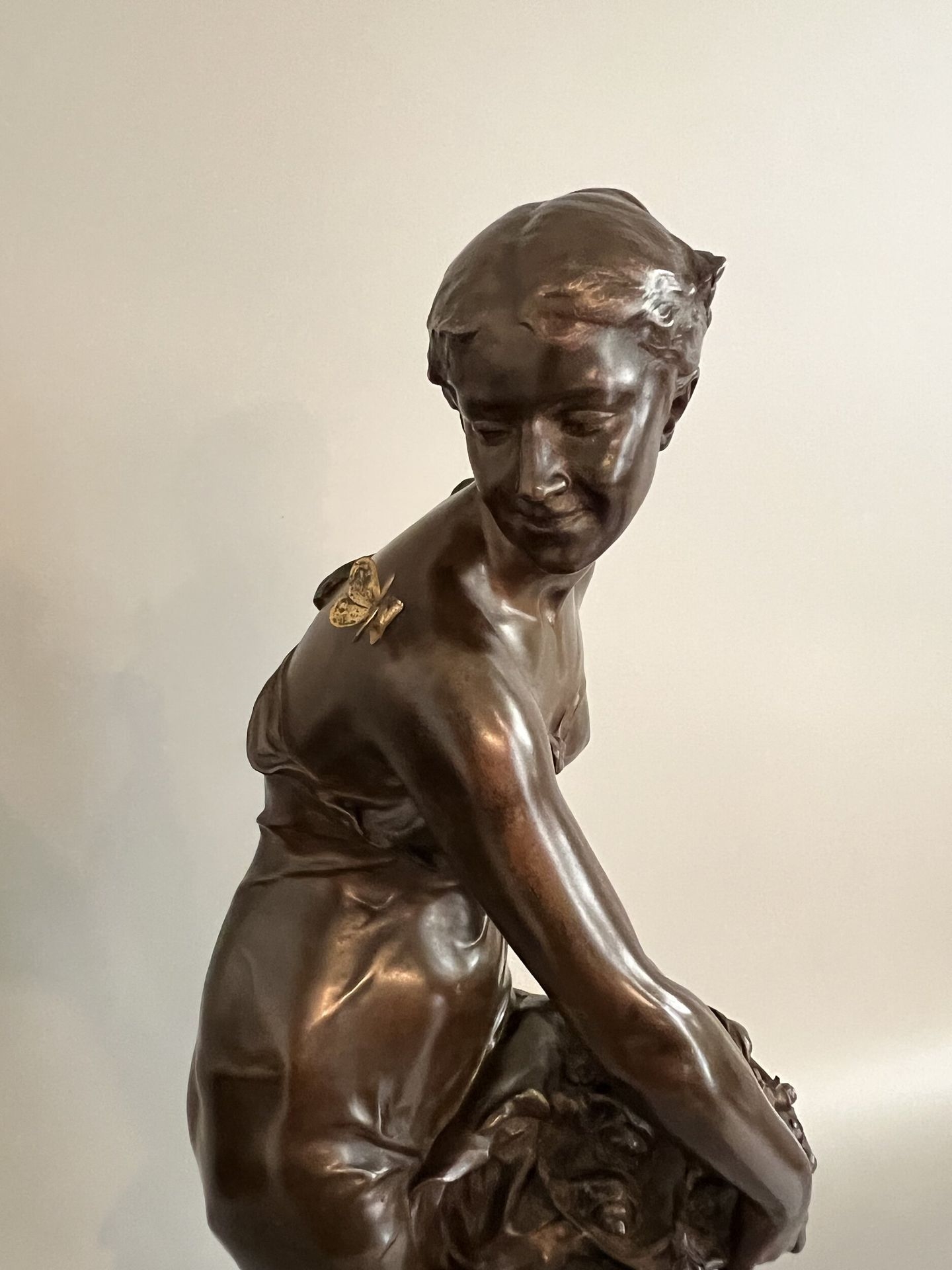 Artwork by Jean-Baptiste Germain, The Thought, Made of Bronze