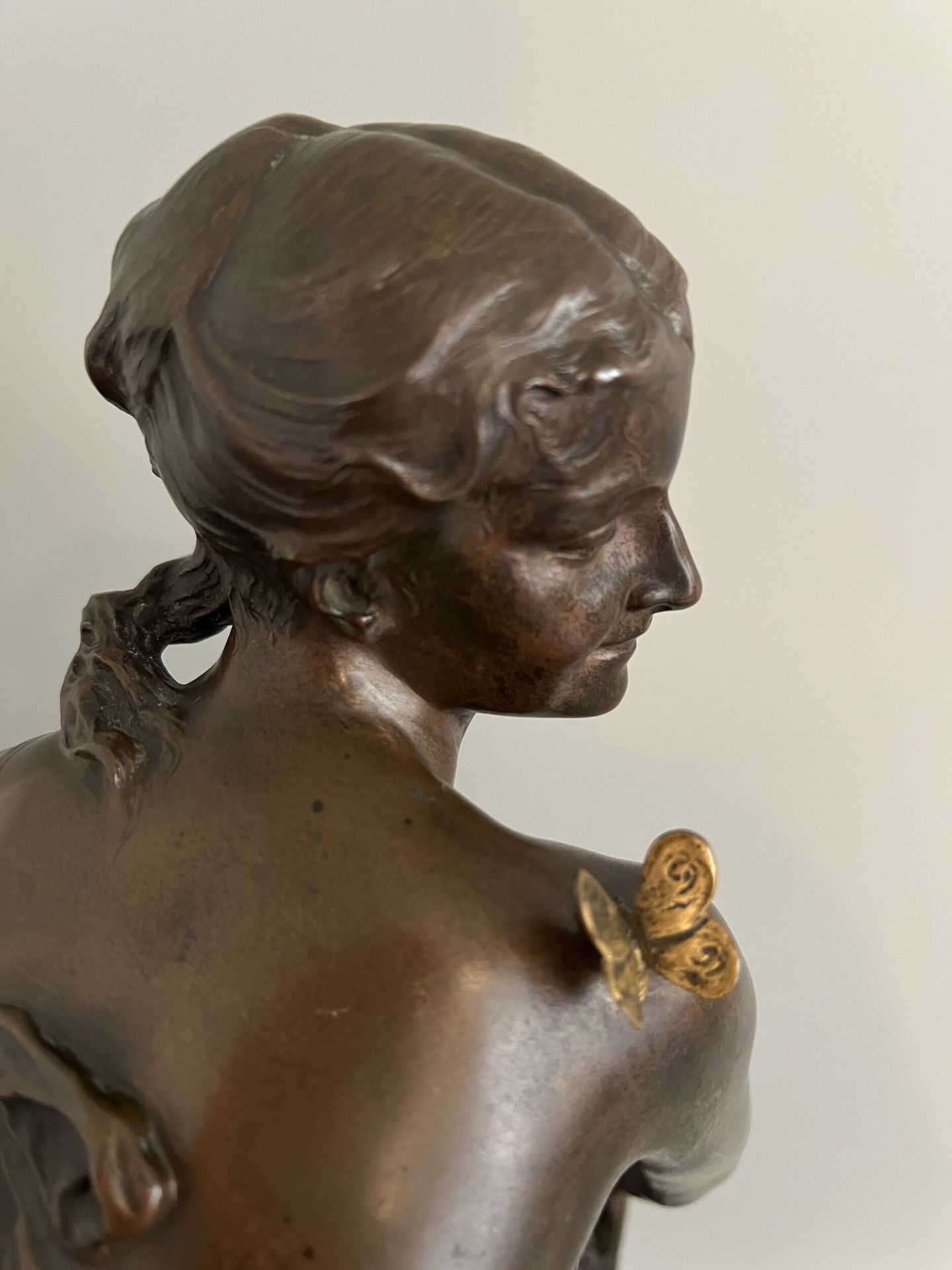 Artwork by Jean-Baptiste Germain, The Thought, Made of Bronze