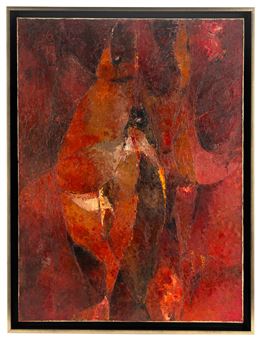 Ryby - kompozycja czerwona - Ryszard Zając