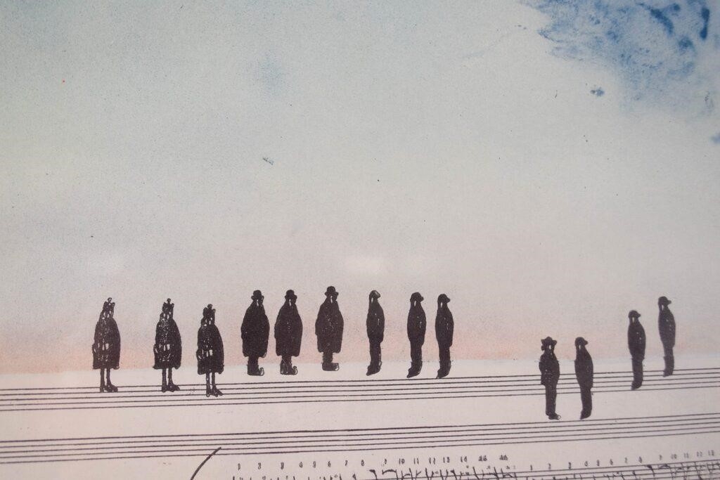 Artwork by Saul Steinberg, 2 Saul Steinberg Posters Spoleto, Fondation Maeght, Made of Vintage Posters