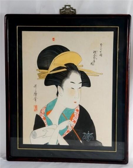 Komei Bijin Rokkasen (Renowned Beauties form the Six Best Houses - Kitagawa Utamaro