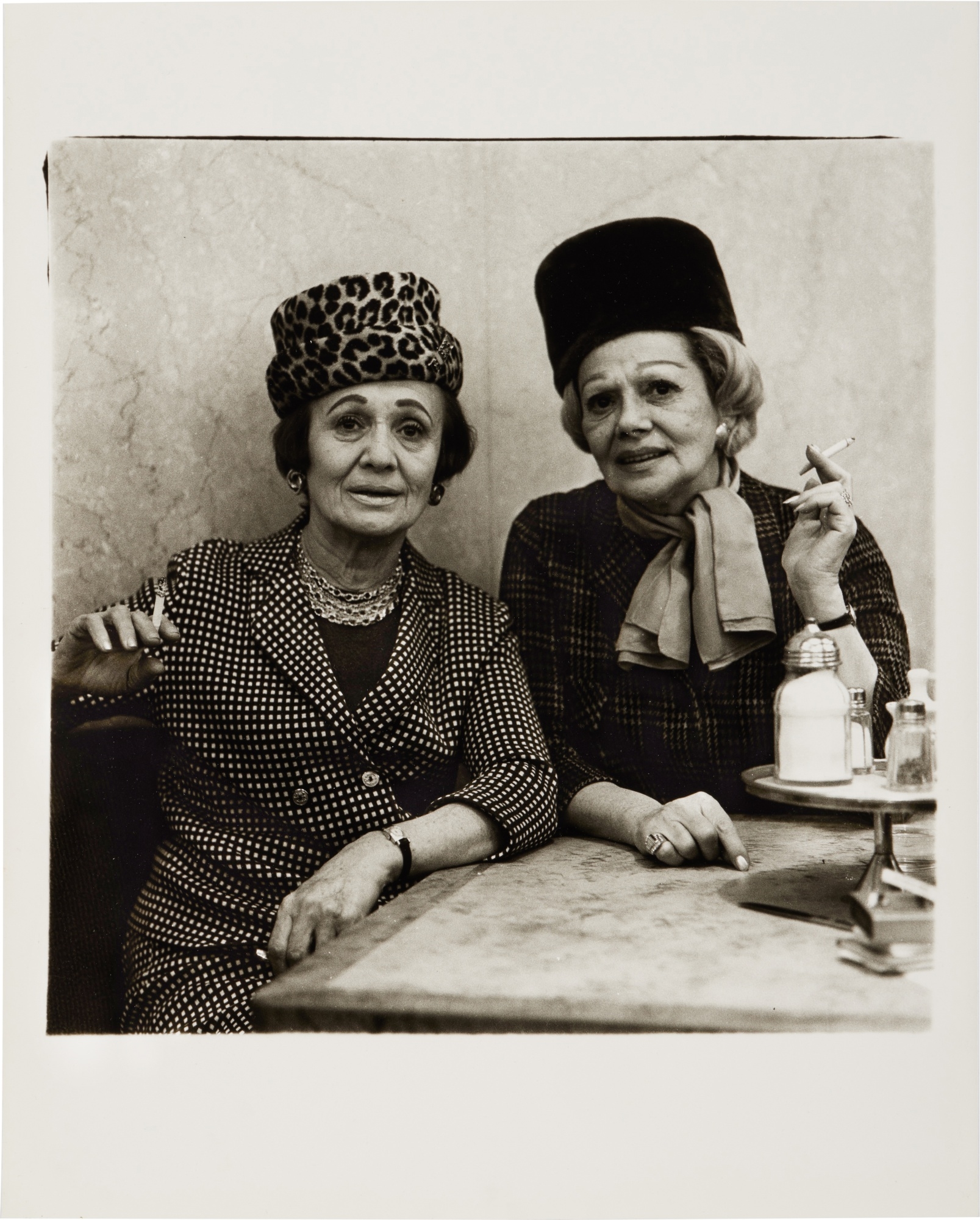 Artwork by Diane Arbus, Two Ladies at the Automat, NYC, Made of gelatin silver print