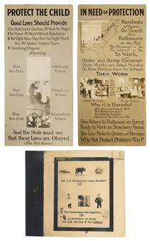 Selected Child Labor Exhibit Panels (3 photographs - Lewis Hine