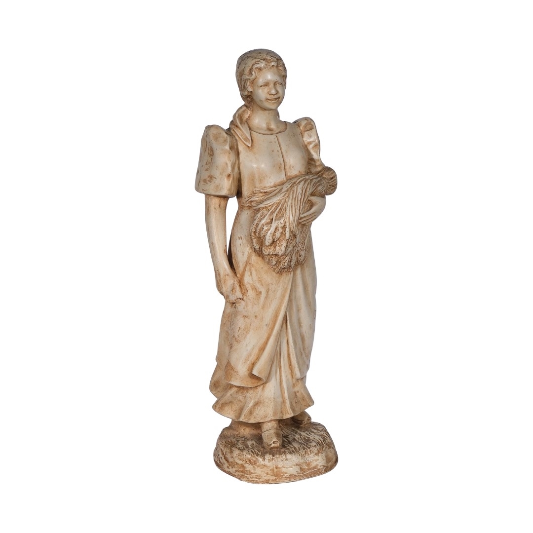 Artwork by Graciano T. Nepomuceno, Farm Girl, Made of Marble Dust