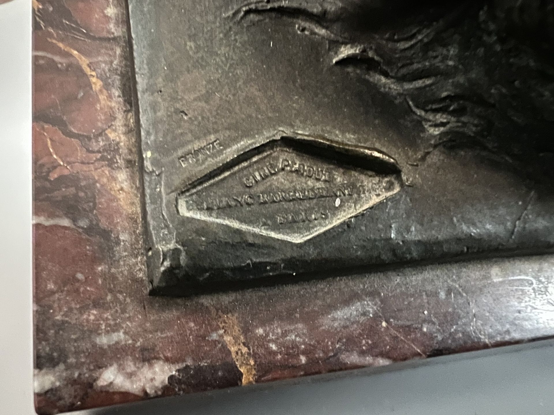 Artwork by Charles Paillet, The two friends, Made of Bronze