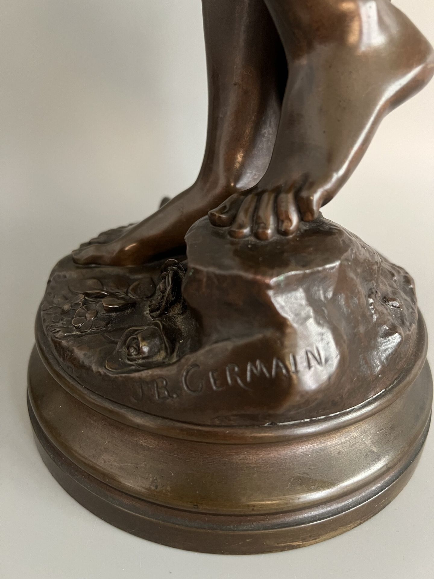 Artwork by Jean-Baptiste Germain, The Thought, Made of Bronze