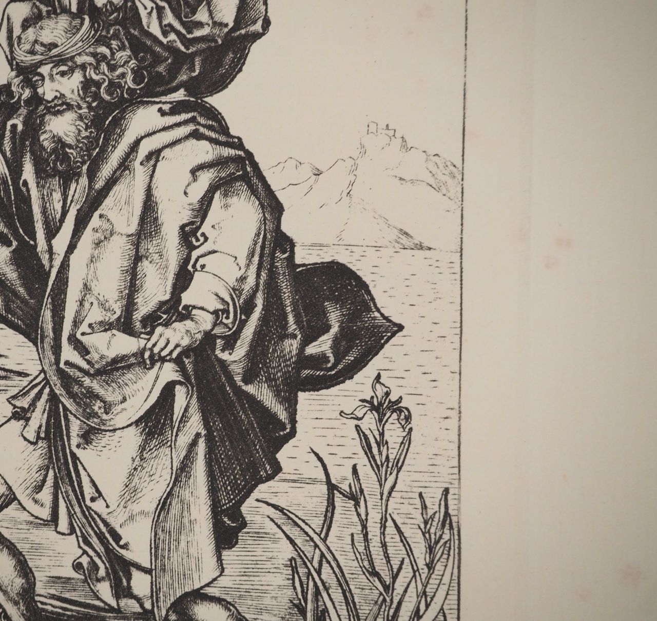 Artwork by Martin Schongauer, Saint Christopher Engraving, Made of Engraving