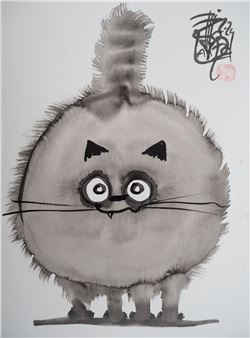 Round cat - Laszlo Tibay