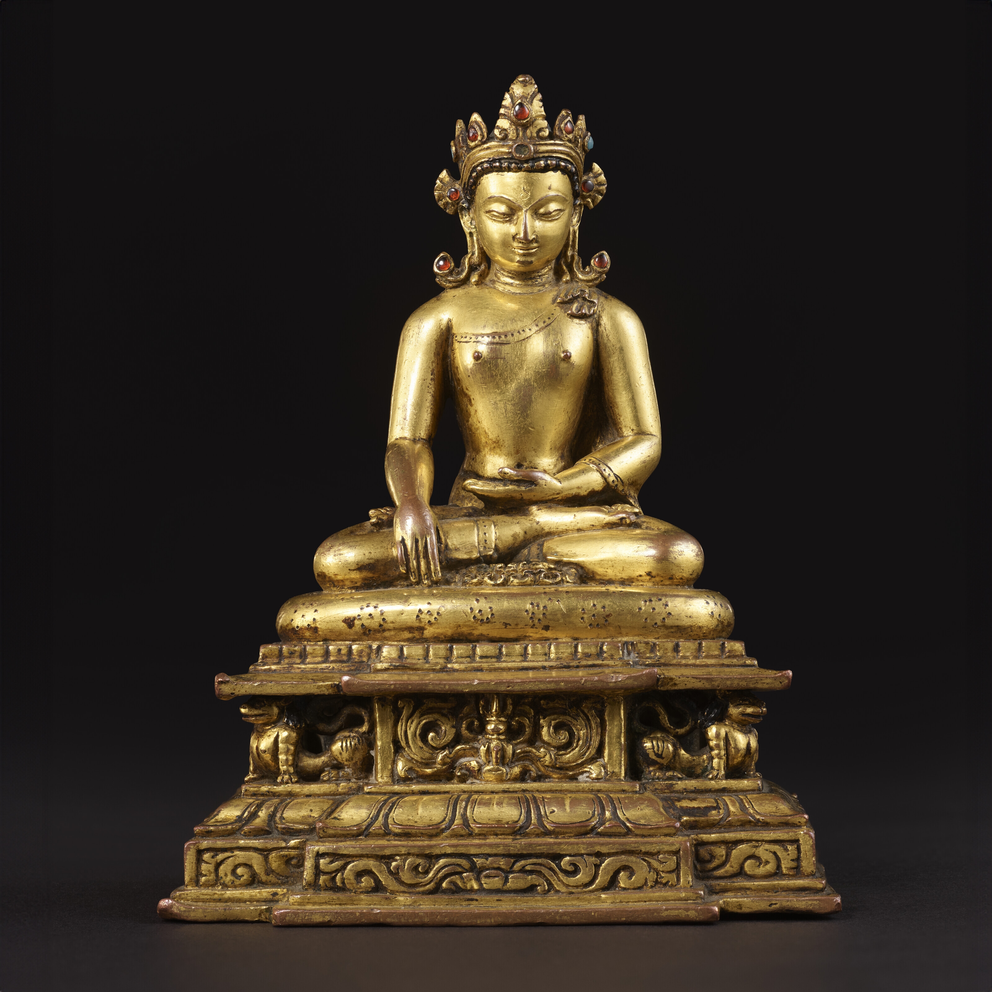 Nepalese School, 13th Century | A GILT COPPER ALLOY FIGURE OF ...