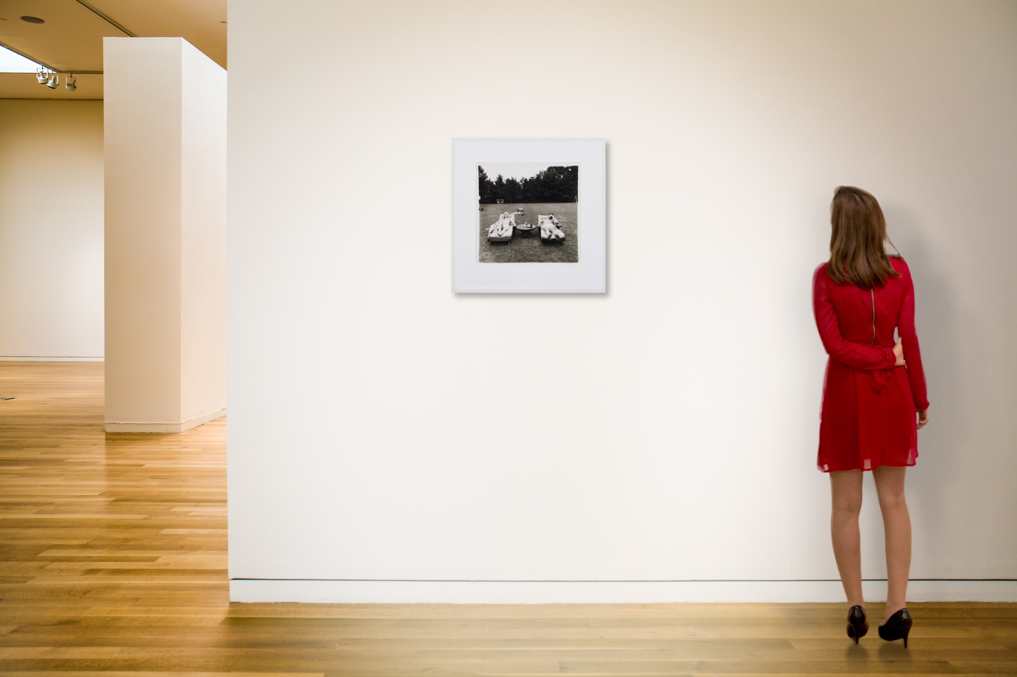 Artwork by Diane Arbus, A family on the lawn one Sunday in Westchester, N. Y, Made of gelatin silver print, a plate from A Box of Ten Photographs