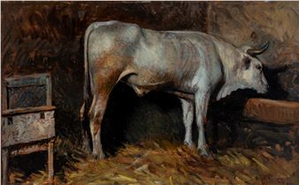 At the manger - Paolo Ghiglia