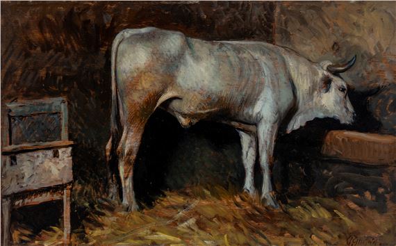 At the manger - Paolo Ghiglia