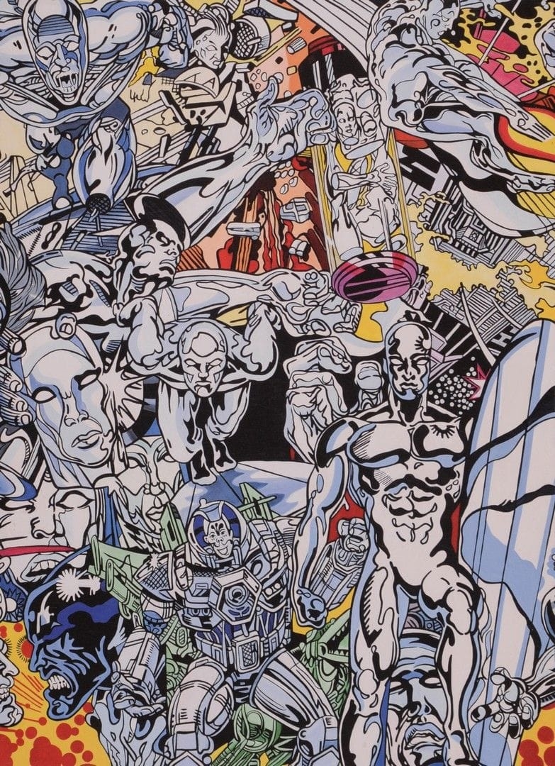 Artwork by Gudmundur Gudmundsson, Silver Surfer Saga, Made of Color Lithograph On Glossy Paper