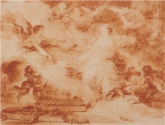 Allegory of Love, Angels and Doves - François Boucher