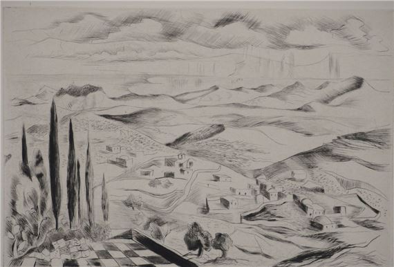 Desert of Judah and the Dead Sea by Madeleine Melsonn, 1948