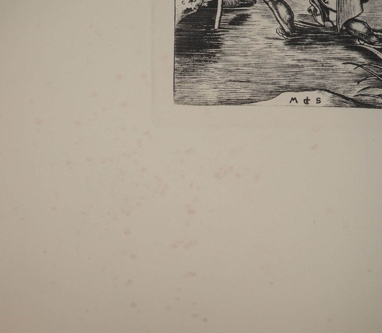 Artwork by Martin Schongauer, Saint Christopher Engraving, Made of Engraving