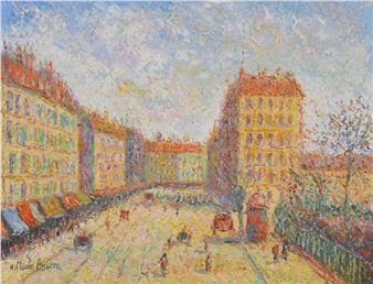 The little square in Paris - Hughes Claude Pissarro