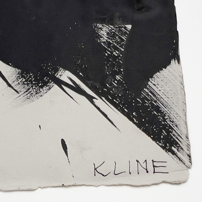 Artwork by Franz Kline, AbEx Composition, Made of Ink On Paper