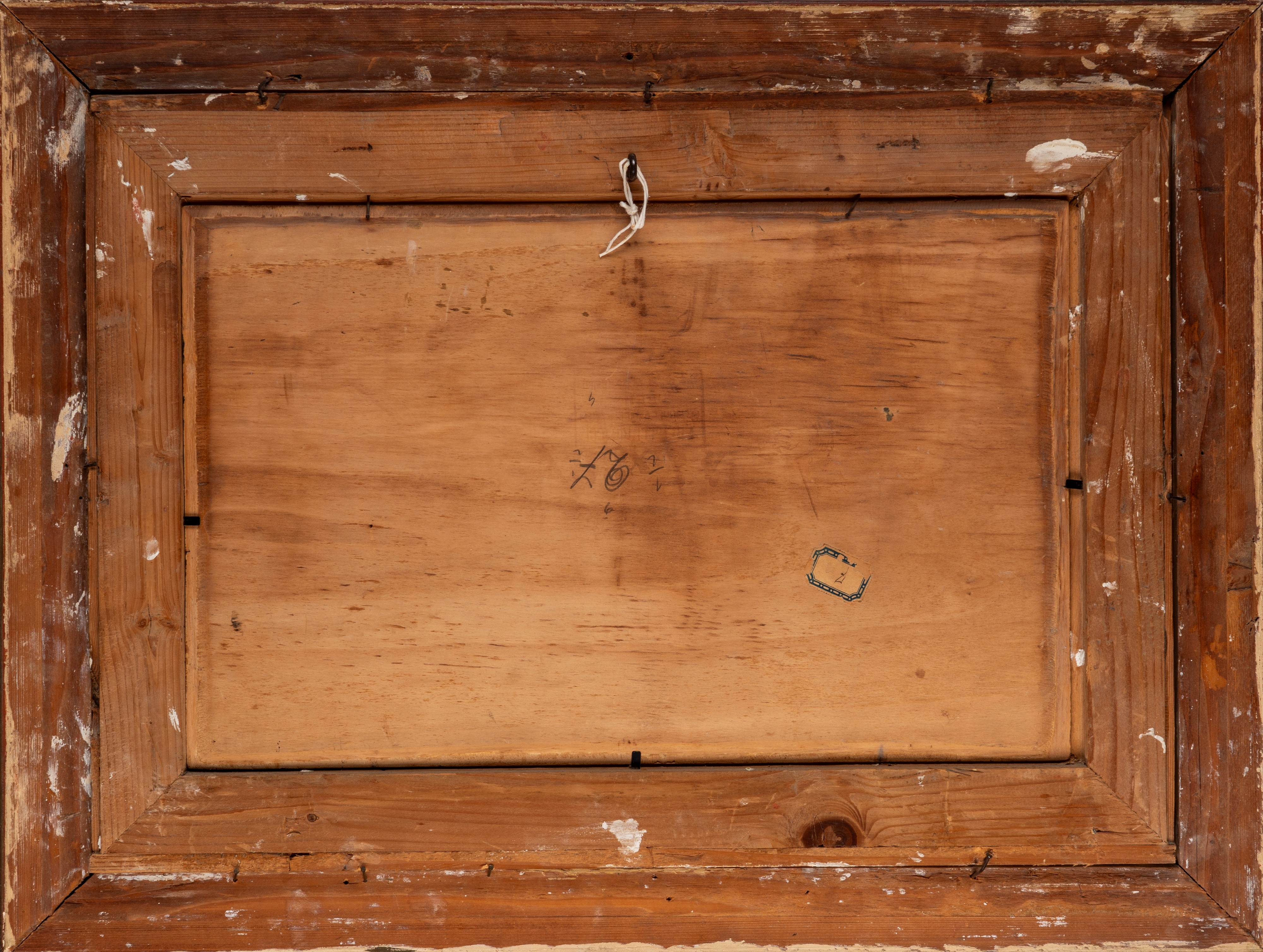 Artwork by Paolo Ghiglia, At the manger, Made of Oil On Panel