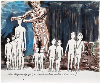 Untitled (Are they ready, yet, for an education in the classics - Raymond Pettibon
