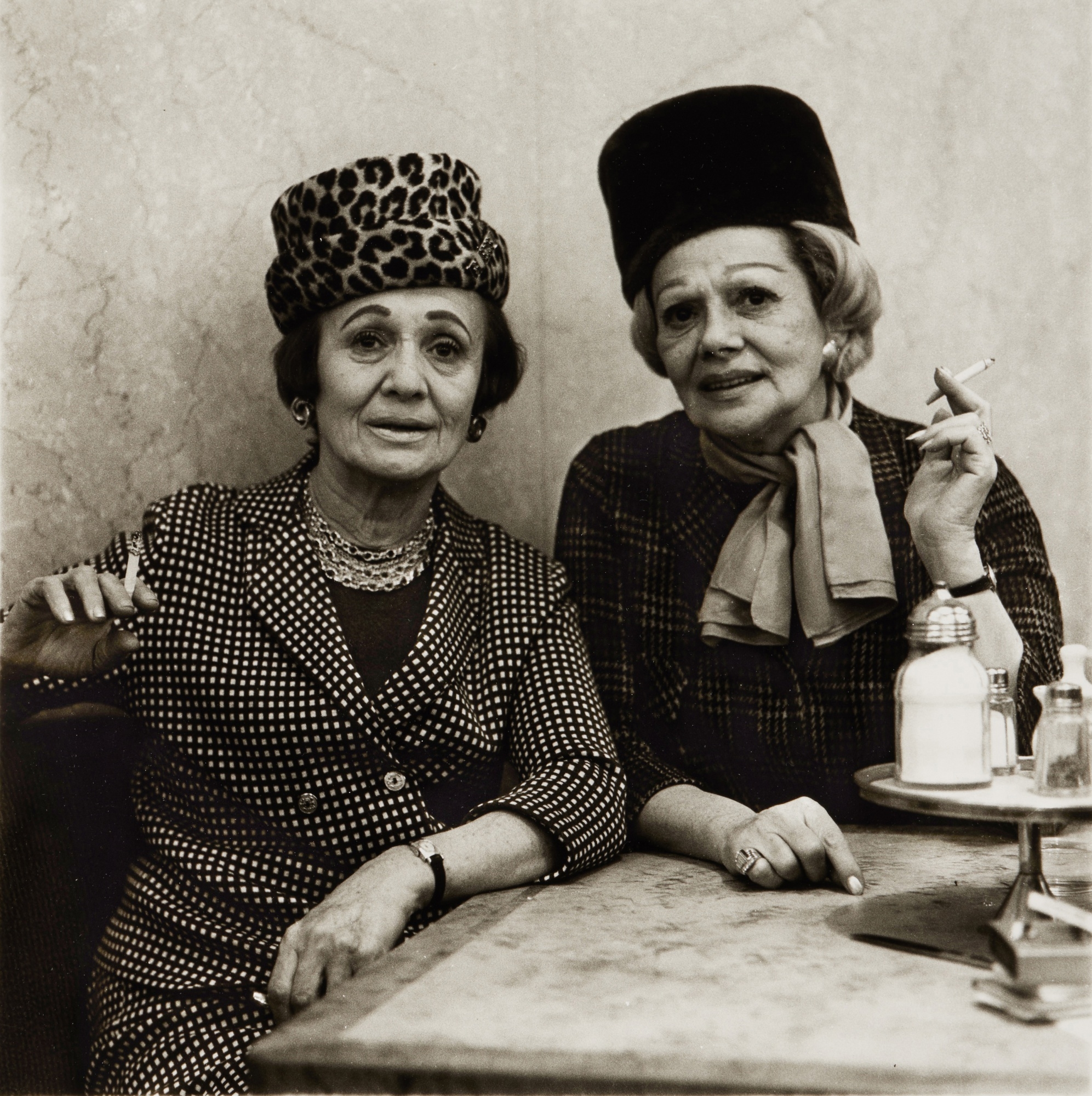 Artwork by Diane Arbus, Two Ladies at the Automat, NYC, Made of gelatin silver print