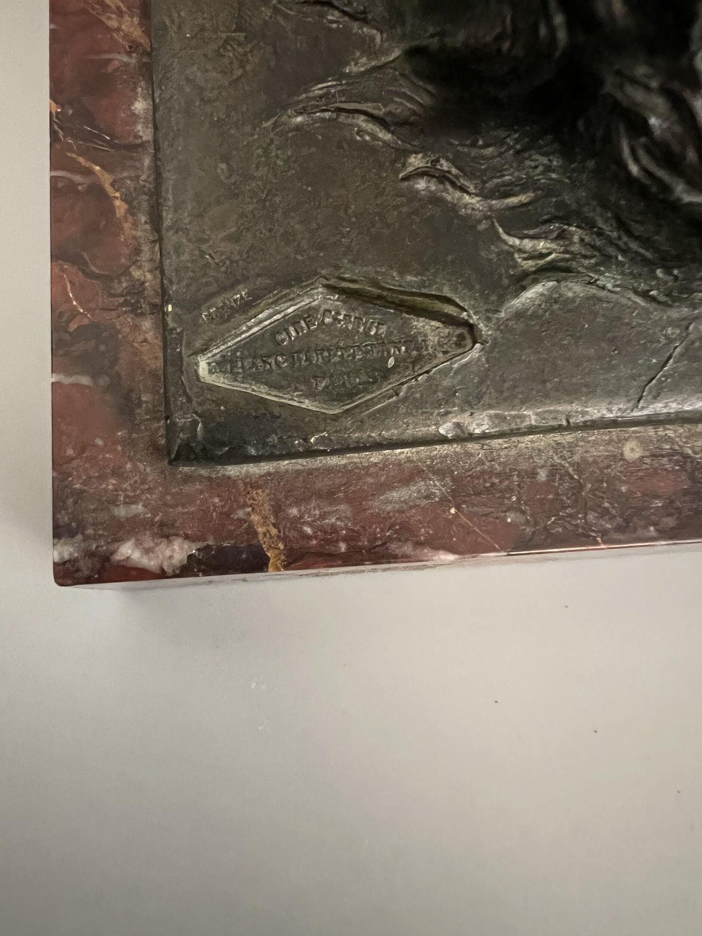 Artwork by Charles Paillet, The two friends, Made of Bronze