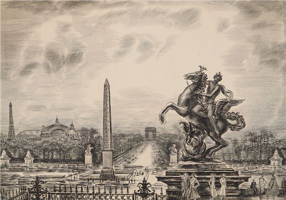 Albert Decaris | View of Paris | MutualArt
