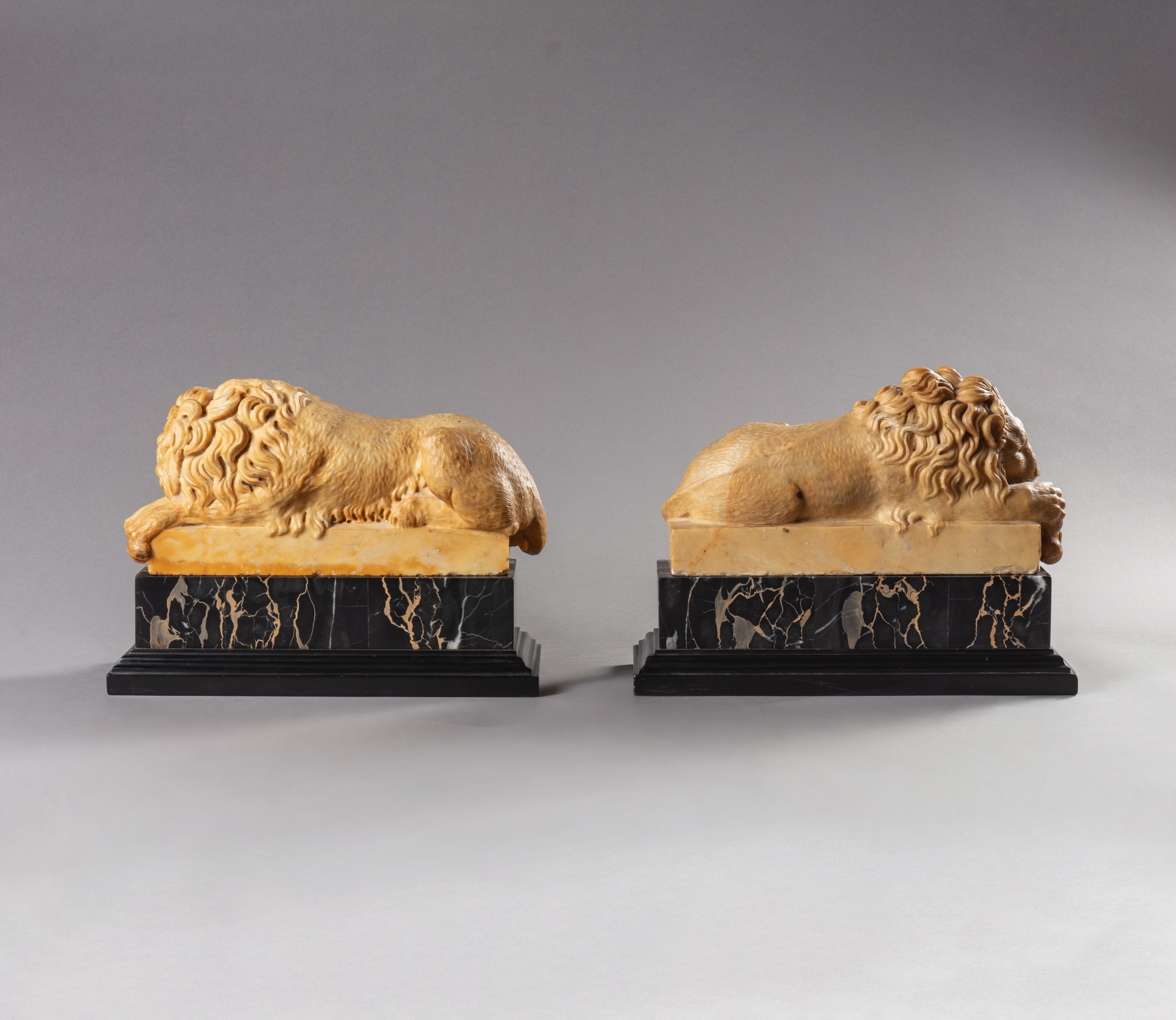 Antonio Canova | Pair of Recumbent lions | MutualArt