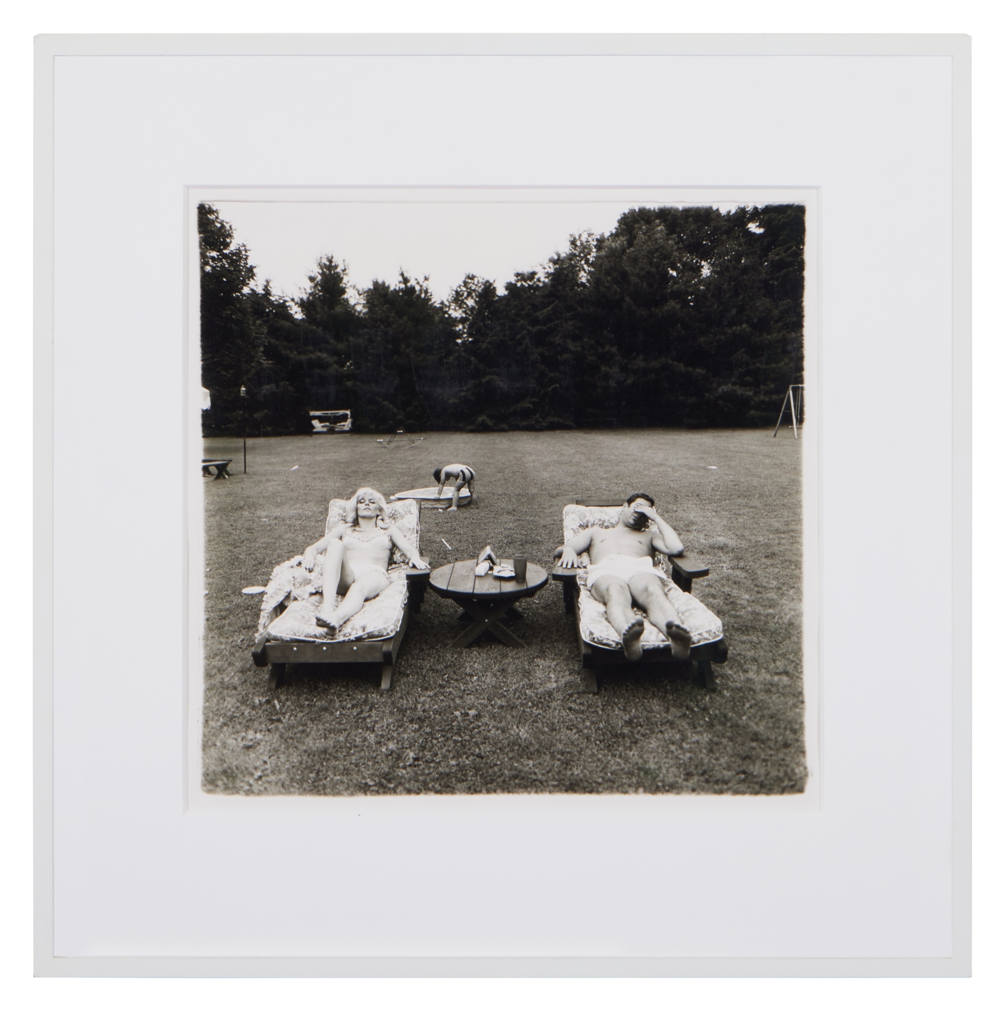 Artwork by Diane Arbus, A family on the lawn one Sunday in Westchester, N. Y, Made of gelatin silver print, a plate from A Box of Ten Photographs