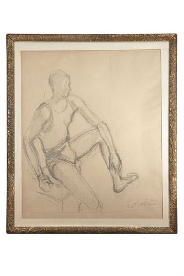Sketch of a male figure - Dimitri‏ Dmitriévitch Bouchène 