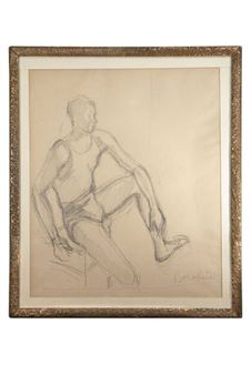 Sketch of a male figure - Dimitri‏ Dmitriévitch Bouchène