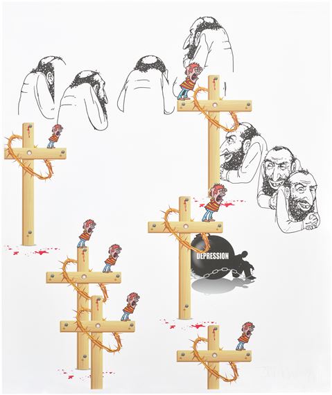 Untitled by Jordan Wolfson, Executed in 2011